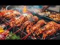 Full taste of sea cheapest grilled seafood in saigon street stallvietnamese street food collection