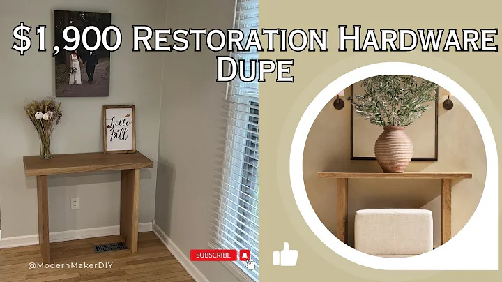 White Oak Console Table Build | $1,900 Restoration Hardware Dupe