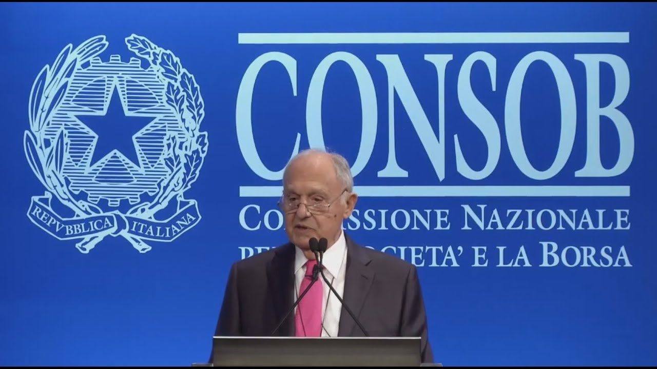 🔴 Relazione annuale del Presidente della CONSOB Prof. Paolo Savona (14/06/2019) YouTube