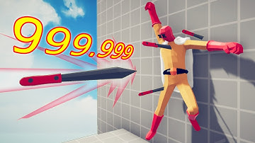 9.999.999 DAMAGE KNIFE 1 vs 1 EVERY UNIT | TABS - Totally Accurate Battle Simulator