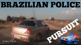 Brazilian Police Pursuit Crash