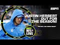 🚨 Chargers QB Justin Herbert OUT FOR THE SEASON and will undergo finger surgery 🚨 | NFL Live