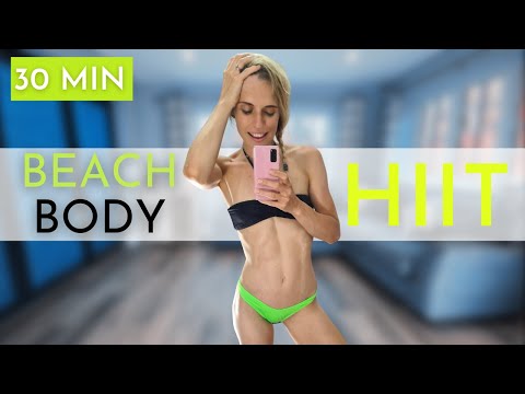 30 MINUTE BEACH BODY HIIT CARDIO WORKOUT - AT HOME - NO EQUIPMENT - NO REPEAT
