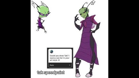 #invaderzim #drawing #art #digitalart #speedpaint #artmeme #youtubeshorts