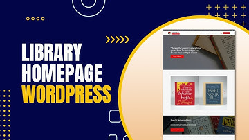 How to design a Library Website Home page using Elementor