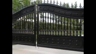 metal gates opeing and closing sound effect 2016