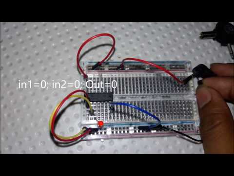 DLD 1 - IC7408, 74HC08, 74ls08 Logical AND gate experiment with full video explanation