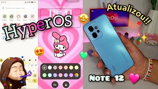 CHEGOU O HYPEROS NO REDMI NOTE 12 4G / atualizando + principais novidades 🔥