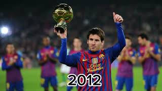 Messi between the years