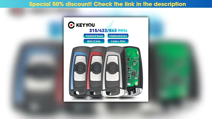 Slide KEYYOU YGOHUF5662 / YGOHUF5767 315MHz 434MHz 868 MHz For BMW 5 7 F Series FEM / BDC CAS4 2009