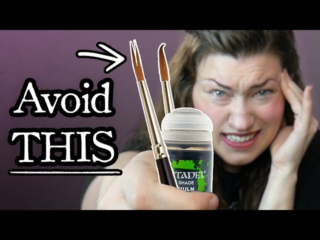 How To Clean Miniature Paint Brushes