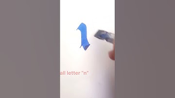 Small letter (n) by pilot parallel pen | If you like plz do like and subscribe #shorts #thinkingart