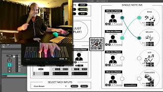 Connect Through MIDI inclusive music setup for Ableton Live under development