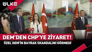 Özgür Özel Dem&#39;in Bayrak ve Atatürk Saygısızlığını Görmezden Geldi! #haber