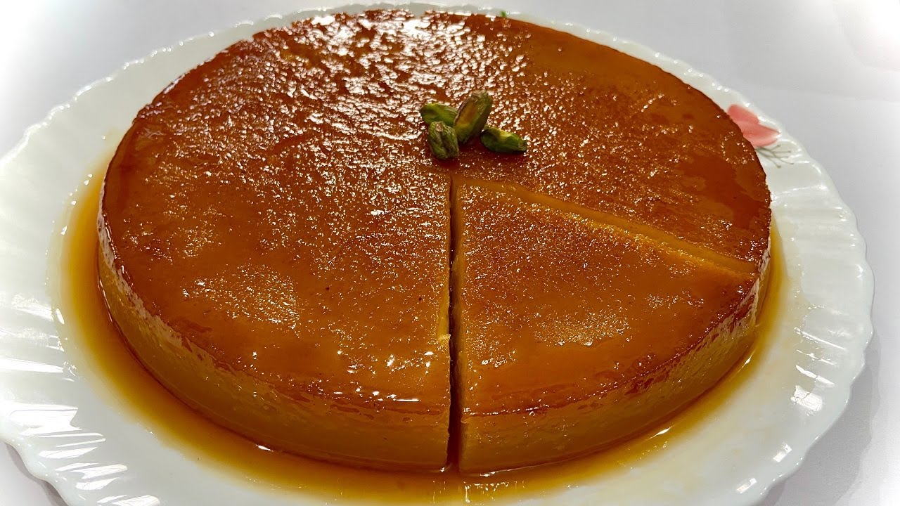 Caramel Custard Bread Pudding Eggless & No Oven Caramel Custard