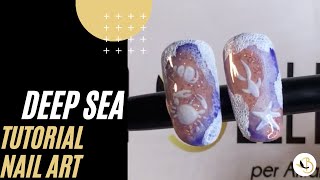 Tutorial Nail Art Fondale Marino - decorazioni unghie