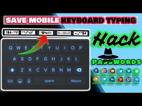 how to save keyboard typing in android | see passwords - hack WIFI, Facebook Passwords
