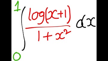 Calculus: Integration - Integral of log (x+1) / (1+x^2)