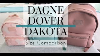 Dagne Dover Dakota: Size Comparison Large, Medium and Small