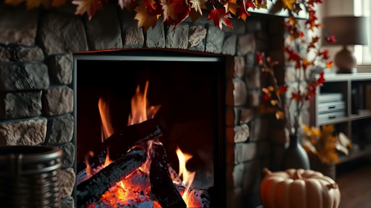 Crackling Fireplace 🔥 Cozy Fire Sounds for Sleep, Relax & Study | 1 Hour