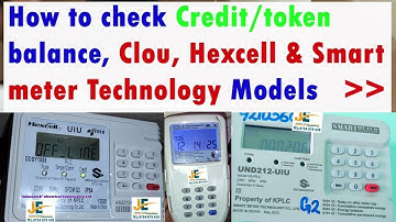 How to Check Credit/Token Balance CLOU, HEXCELL and Smart Meter technology energy Meter models.
