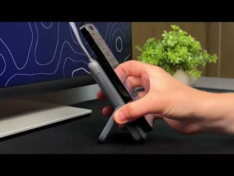 Зовнішній акумулятор Power Bank Proove Moon Rock 2in1 22.5W 10000mAh Gray, видео 1