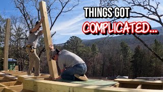 Its Complicated... Setting Beam Posts For Our Cabin Homestead Covered Deck Roof Build by Simple Life Reclaimed 66,746 views 2 months ago 52 minutes