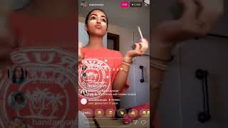 Malu Trevejo doing her makeup and talking about her singles and 17th birthday on Instagram live