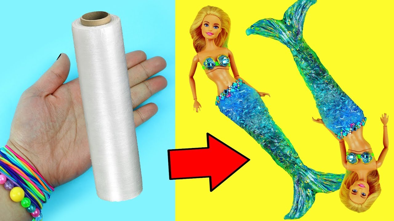 Diy Deniz Kizi Barbie Hackleri Nasil Yapilir Youtube