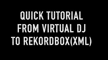 Virtual DJ to Rekordbox 5 and earlier [macOS]: