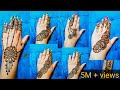 Top - 6 Very easy Teej special mehndi design | stylish front hand mehndi | mehndi design simple