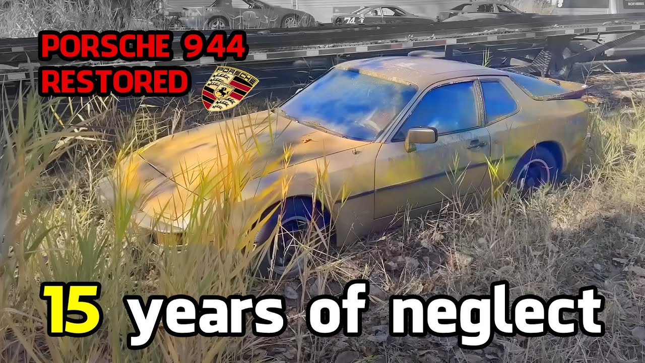 Abandoned Porsche 944 Brought Back to Life: From Rust to Glory in 15 ...