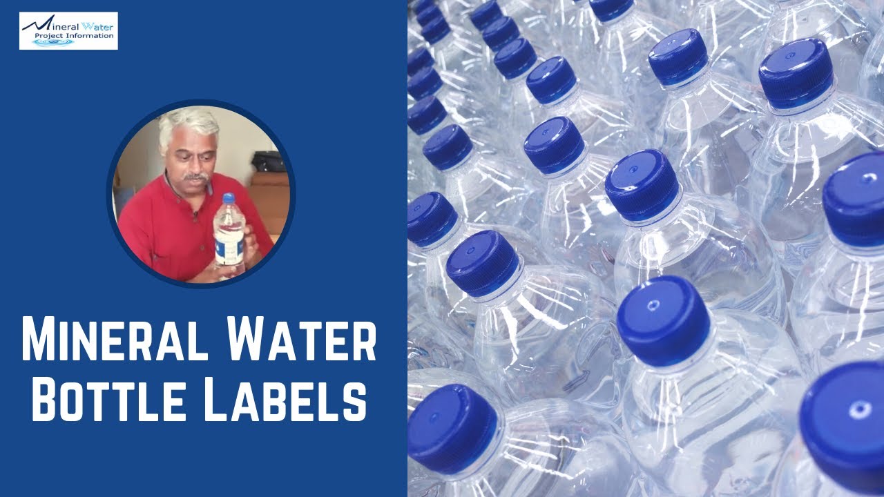 packaged drinking water bottle labels