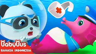 Bayi Panda Ajaib Membantu Kuda Laut Melahirkan Anak | Kartun Anak-anak | BabyBus Bahasa Indonesia