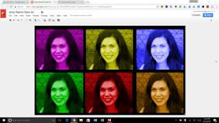 Google Drawing Warhol Inspired Digital Art Tutorial Andy Warhol Inspired Google Drawings