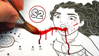 HORROR Artist vs $2 DISNEY "Dot-To-Dot" Colouring Book screenshot 4