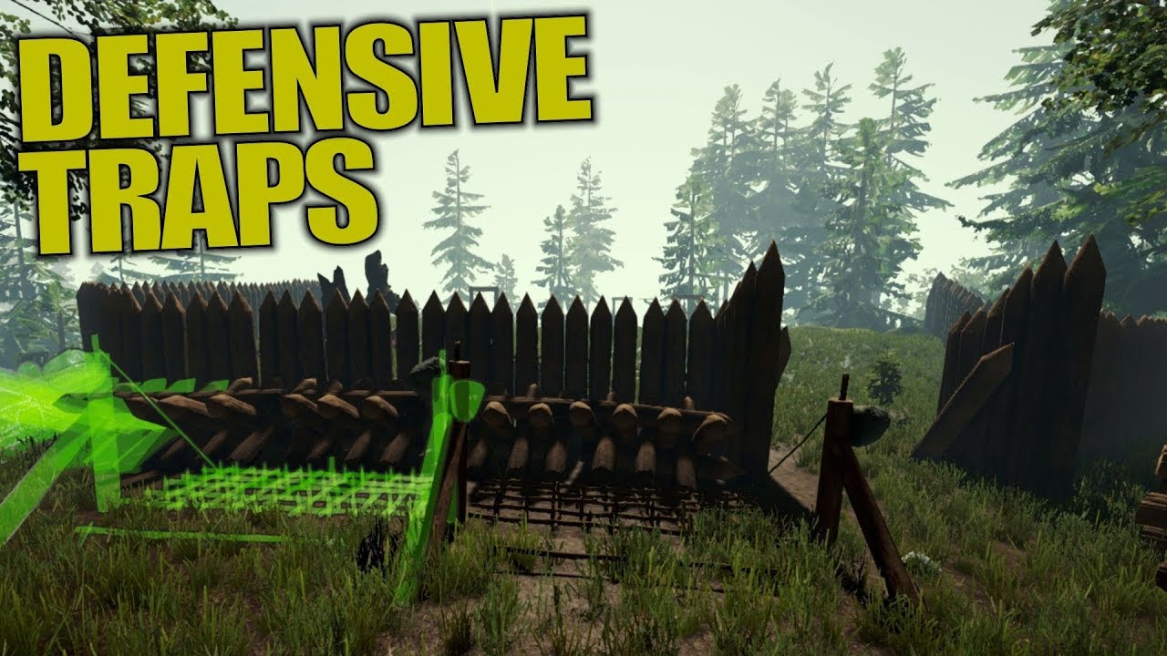 DEFENSIVE TRAPS The Forest Let's Play Gameplay S14E05 YouTube