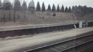 Amtrak Lincoln Service to Chicago IL approaching Joliet IL 2-09-25