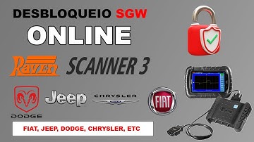 RAVEN SCANNER 3 - Desbloqueando On-line Veículos com SGW - Security Gateway GRUPO FCA !!