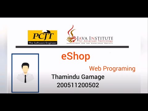 eShop Project | Invoice Page (JAVA INSTITUTE FOR ADVANCED TECHNOLOGY)