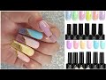 Reviewing BEETLES GEL POLISH COLLECTIONS| Jelly Glitter and Soft Pastels! How to:Easy Press On Nails