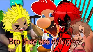 Food Family Reacts To Mario Reacts To Funny Tik Toks Gacha Club