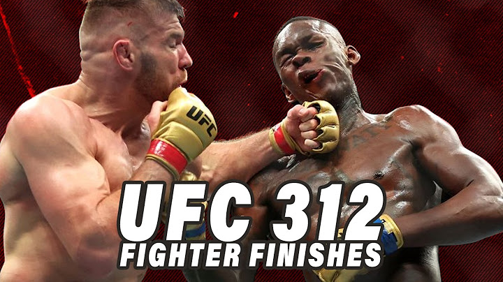 UFC 312 Fighters EVERY Knockout & Submission