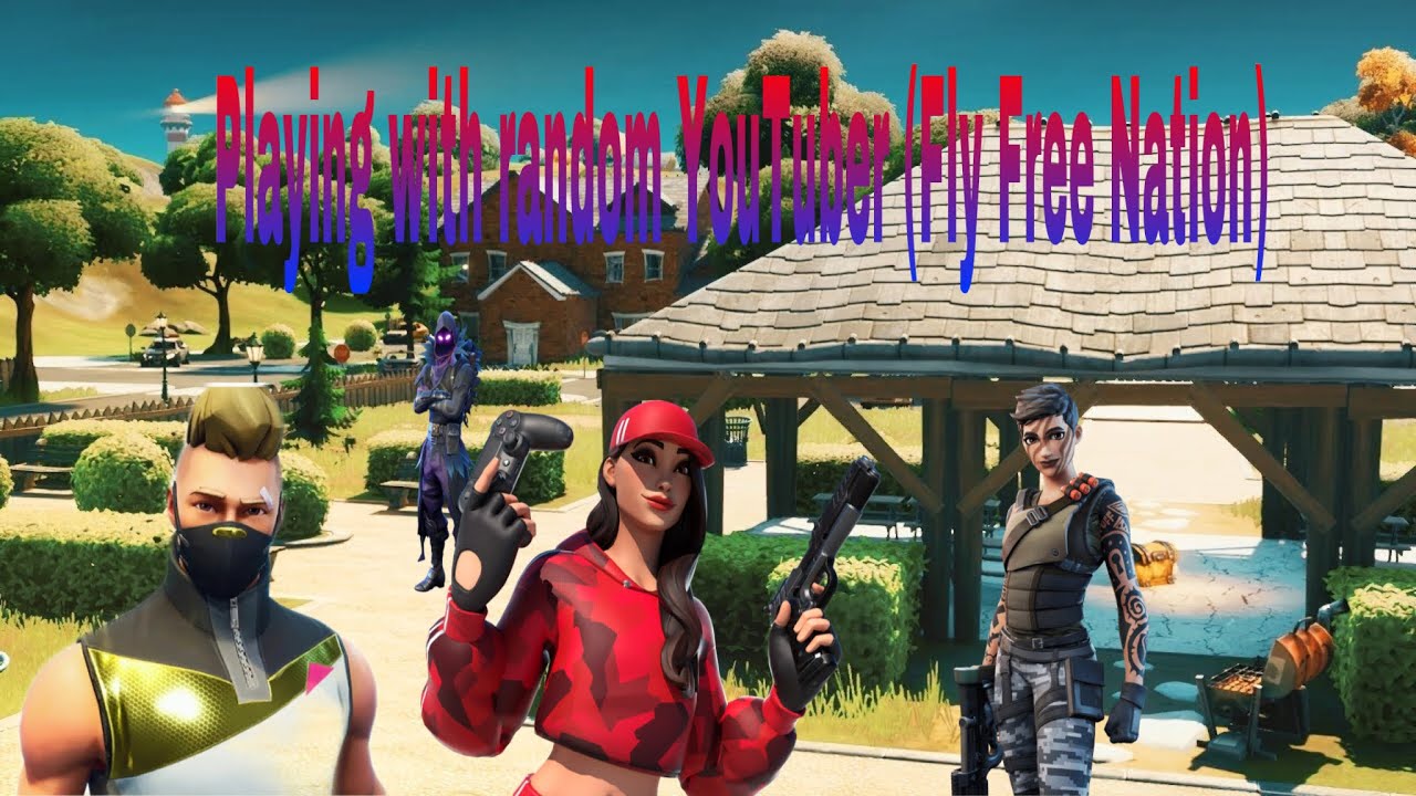 Playing Squads With Random YouTuber (Fly Free Nation)