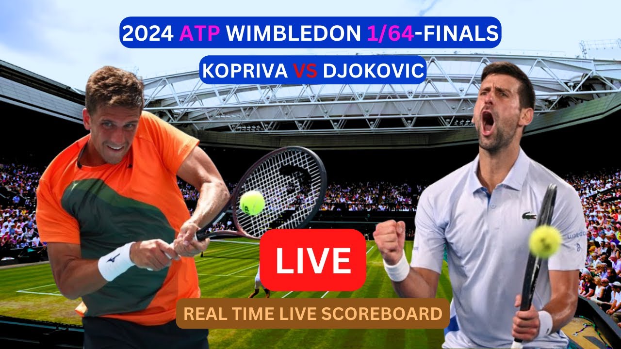 Novak Djokovic Vs Vit Kopriva LIVE Score UPDATE Today Tennis Match 2024