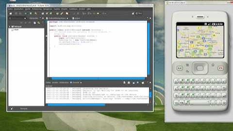 Google Android on Ubuntu Compiz running Eclipse