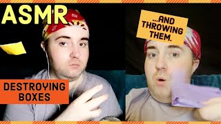 ASMR DESTROYING Cardboard Boxes... Then THROWING them at You! 📦