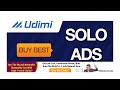 Udimi Solo Ads Tutorial