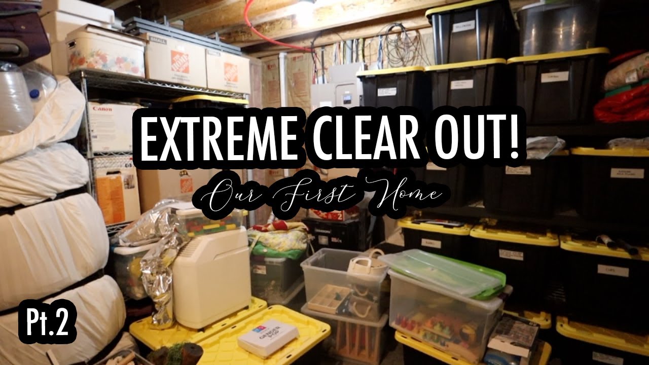Storage Room Clear Out! We Have Too Much Stuff! | Our First Home Pt. 2 ...