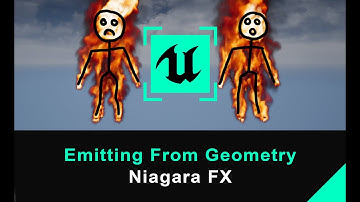 Unreal Engine 5 Tutorial - Niagara FX - Emitting From Geometry